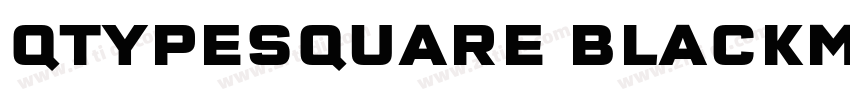 QTypeSquare BlackMa字体转换